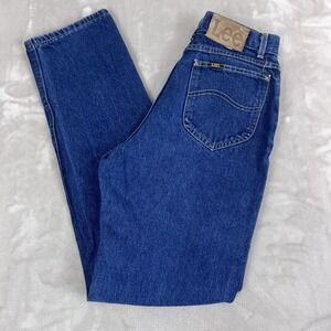 Vintage Lee Jeans Womens 10 Denim Hi Rise 90s Mom Straight Y2K Grunge Americana